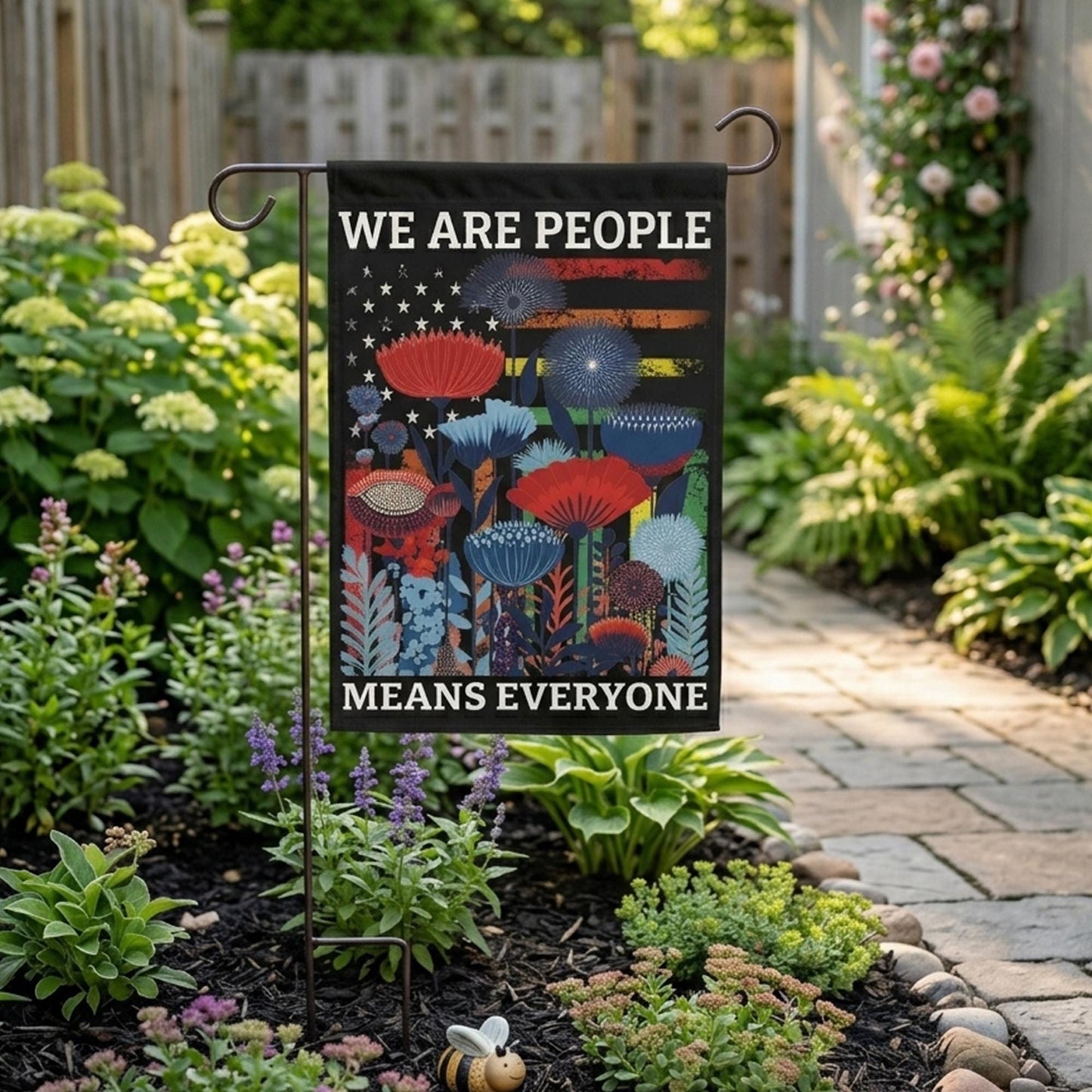 Pride Garden Flag, Inclusive Yard Decor, GIFT 2026, Equality Floral Flag, Rainbow Ally Gift, Outdoor Home Porch Decor, Unity Banner Art